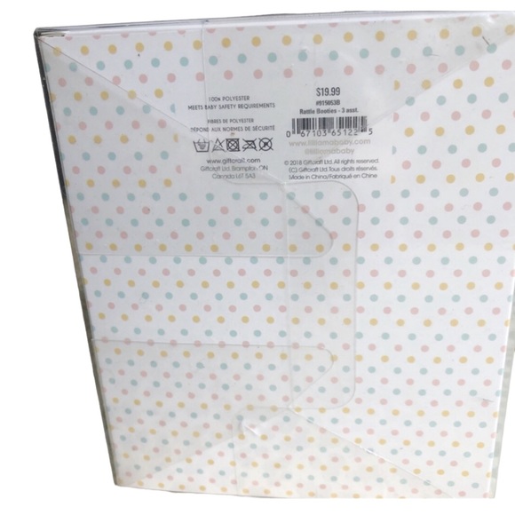 LIL’LLAMA Gift Boxed Pink Rattle Booties - Picture 11 of 12